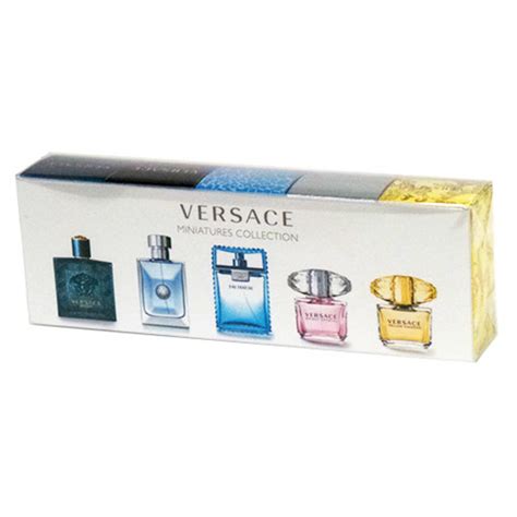 versace 5 piece mini set|versace mini aftershave set.